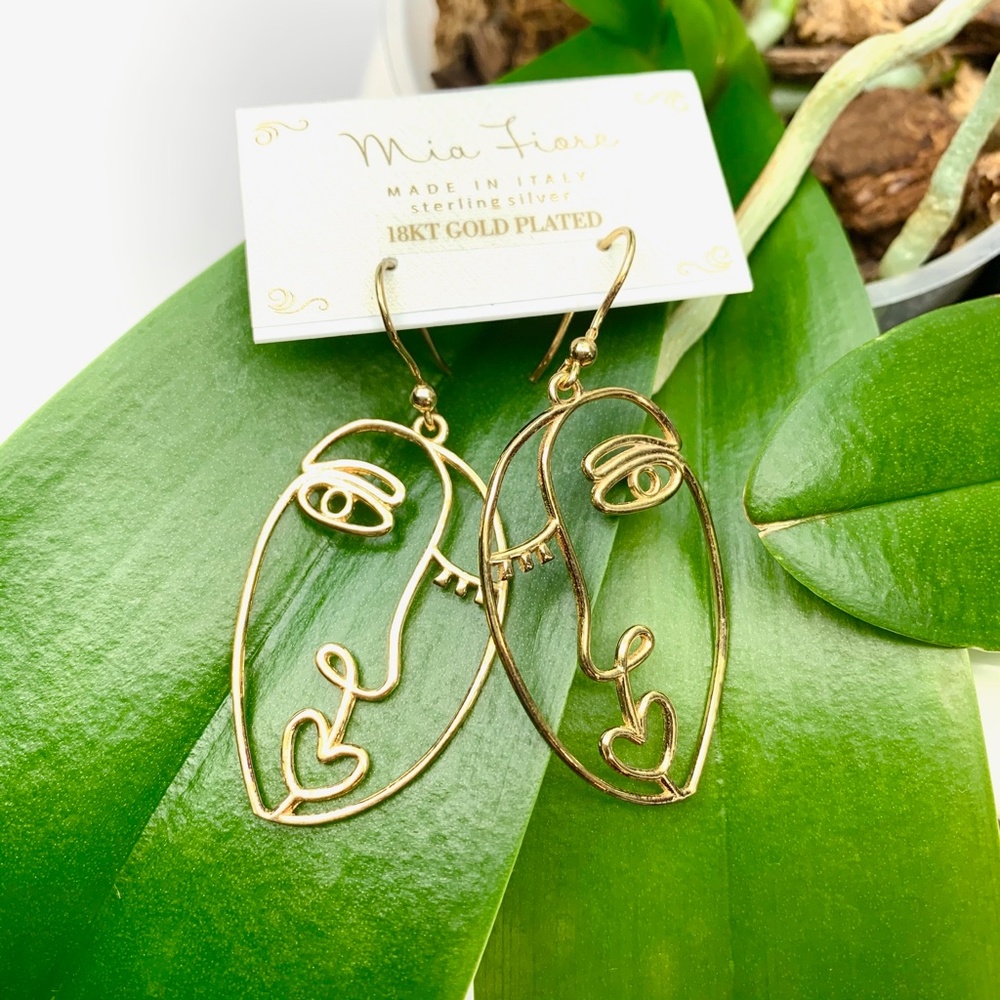 925 ST SILVER MIA FIARE MODERN HOOK EARRINGS - Picture 3 of 7